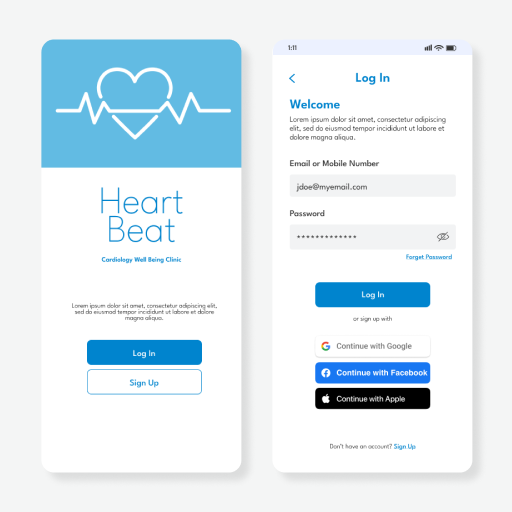 Digital dashboard interface with clean charts and graphs