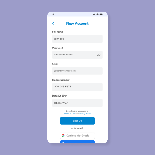Polished digital high fidelity mobile app design screens
